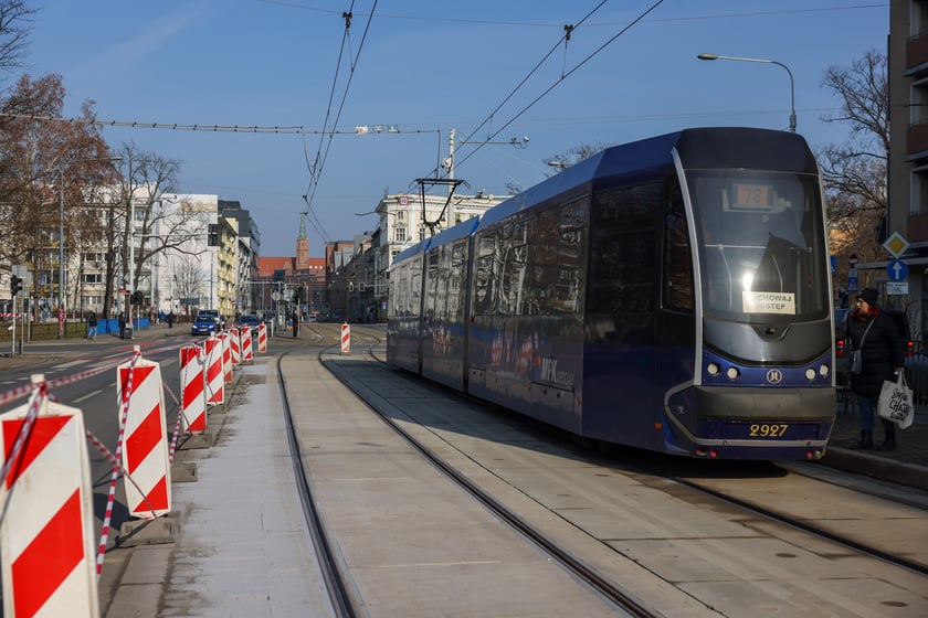 Tramwaje wróciły na ulice Kołłątaja 8 lutego