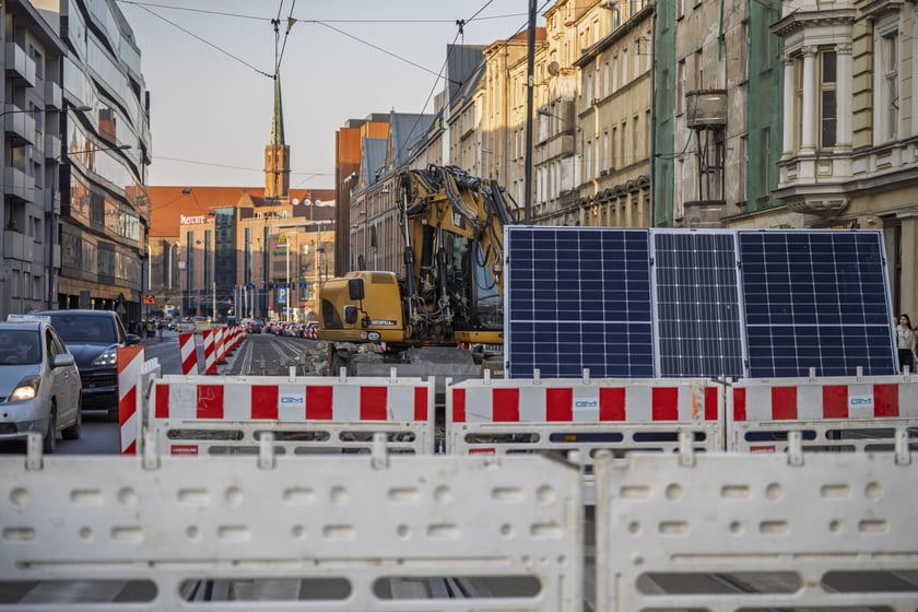 Remont torowiska na Piotra Skargi od 8 marca do drugiej połowy maja 2025.