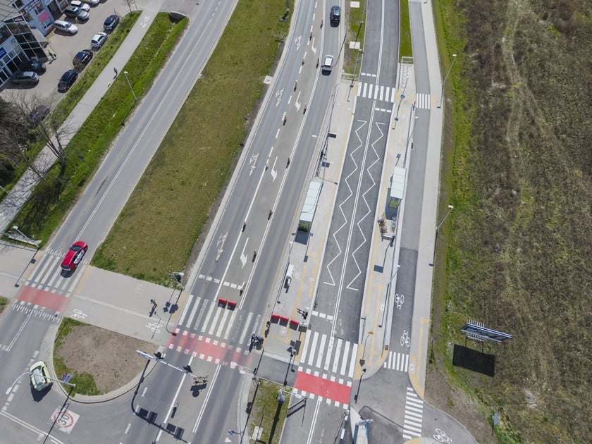 Przystanki na trasie autobusowej na Jagodno