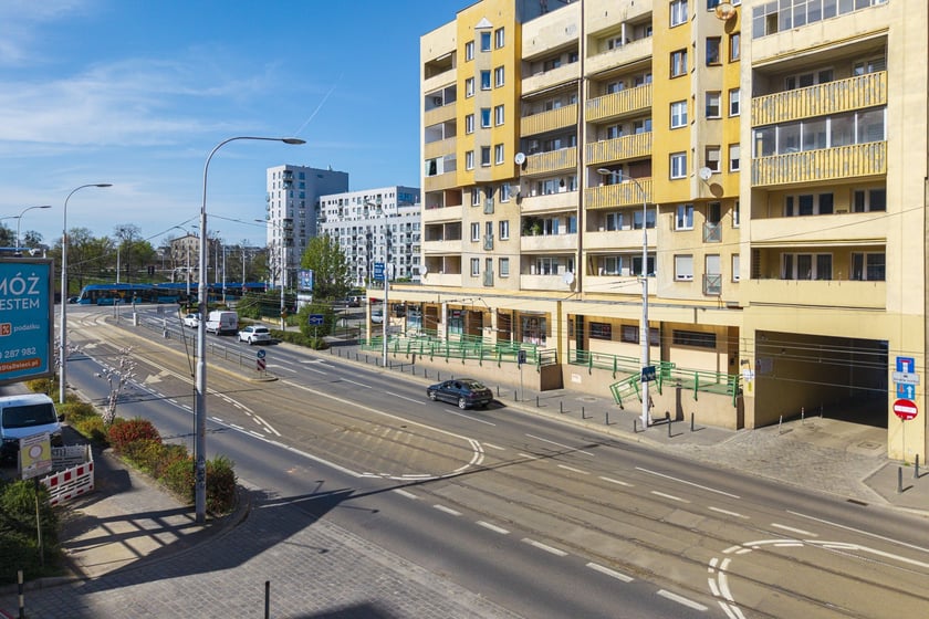 Ulica Nowowiejska z lotu ptaka