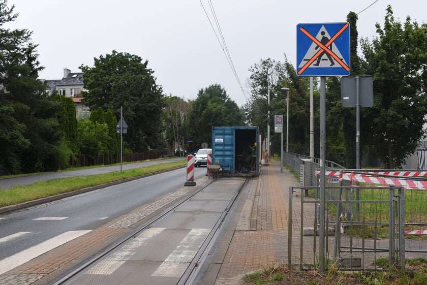 Budowa mijanki na ulicy Przyjaźni