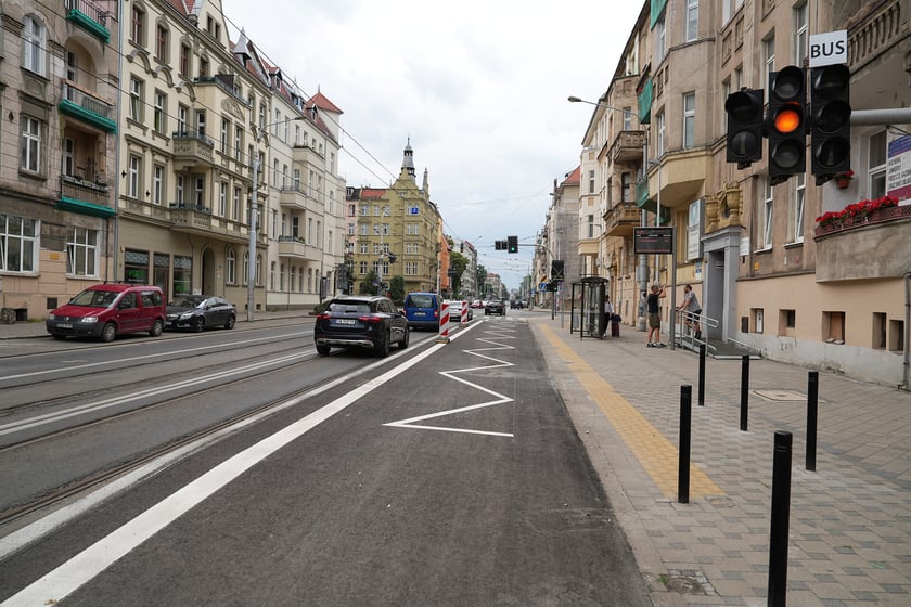 Przystanki wiedeńskie przy skrzyżowaniu ulic Sienkiewicza i Piastowskiej w przeddzień uruchomienia