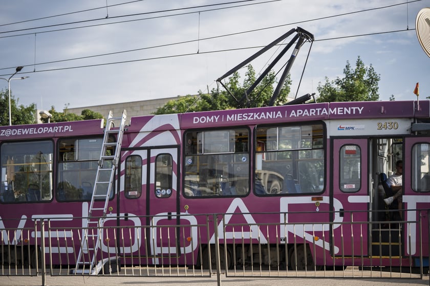 Awaria tramwaju na pl. Jana Pawła II