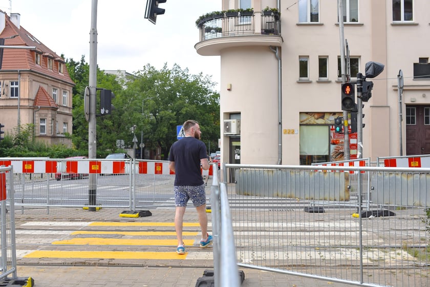 Remont tor&oacute;w na skrzyżowaniu ulic Powstańc&oacute;w Śląskich z Jastrzębią, 26.07.2025