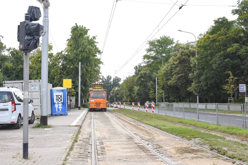 Remont tor&oacute;w na skrzyżowaniu ulic Powstańc&oacute;w Śląskich z Jastrzębią, 26.07.2025