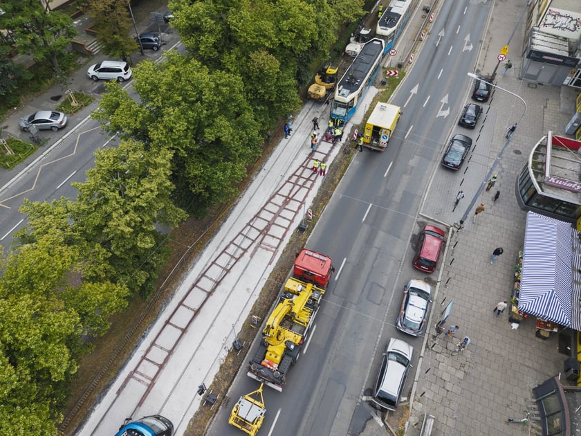 Wykolejenie tramwaju na Powstańców Śląskich / Jastrzębia - 31 lipca 2025 r.