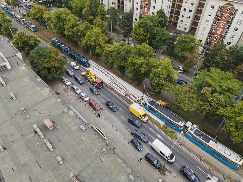 Wykolejenie tramwaju na Powstańców Śląskich / Jastrzębia - 31 lipca 2025 r.