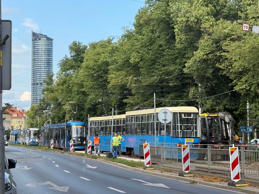 Wykolejenie tramwaju na Powstańców Śląskich / Jastrzębia - 31 lipca 2025 r.