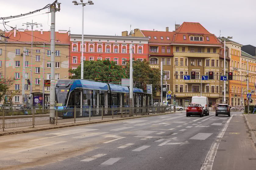 Otwarcie skrzyżowania Pomorska/Dubois po remoncie. Wrocław, 13.09.2025