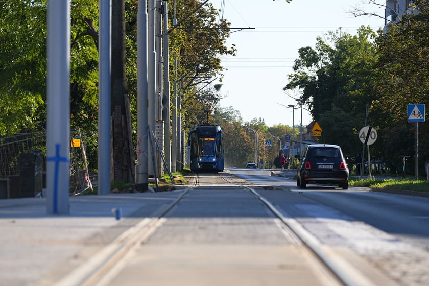 Budowa mijanki na ul. Przyjaźni, stan z dnia 20 września 2025 r.