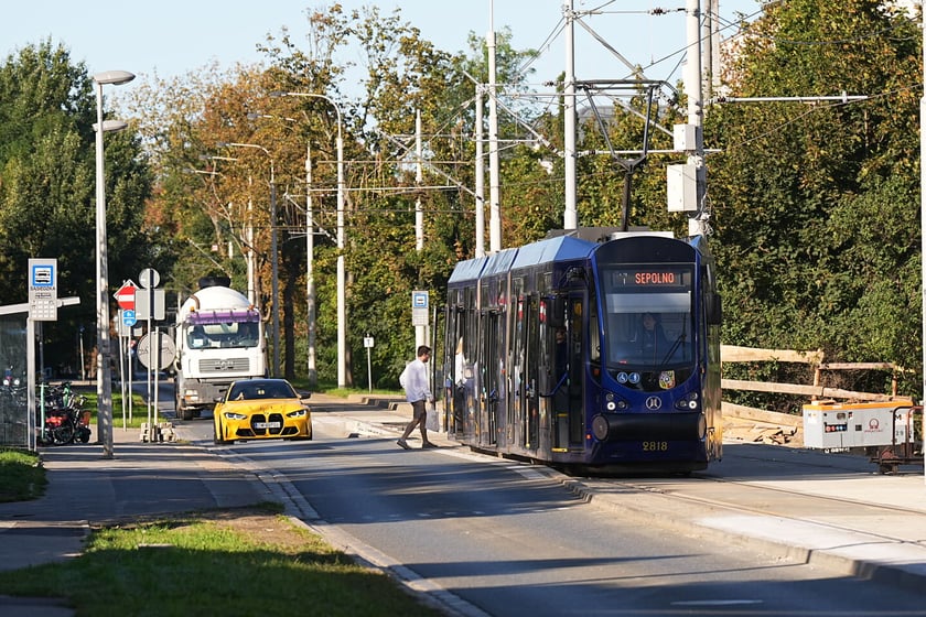 Budowa mijanki na ul. Przyjaźni, stan z dnia 20 września 2025 r.