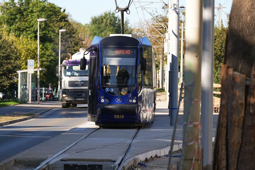 Budowa mijanki na ul. Przyjaźni, stan z dnia 20 września 2025 r.