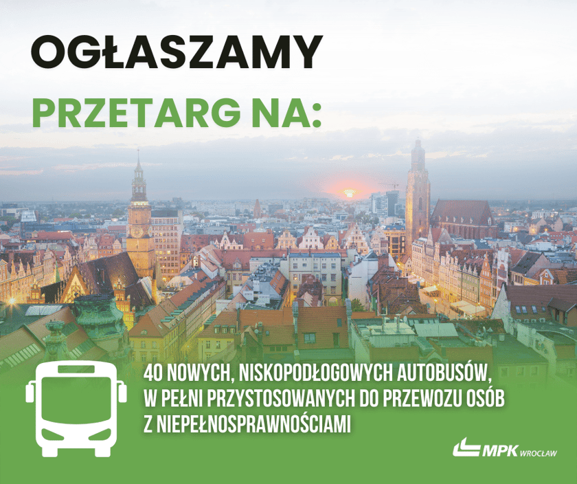 Powiększ obraz: MPK Wrocław ogłosiło przetarg na 40 nowych autobusów