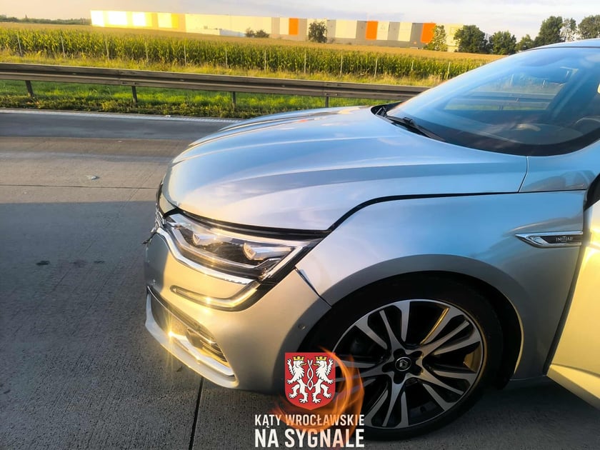 Rozbite samochody na A4, 3.10.2025 r.