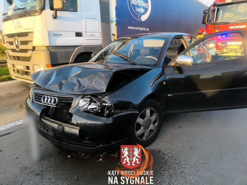 Rozbite samochody na A4, 3.10.2025 r.