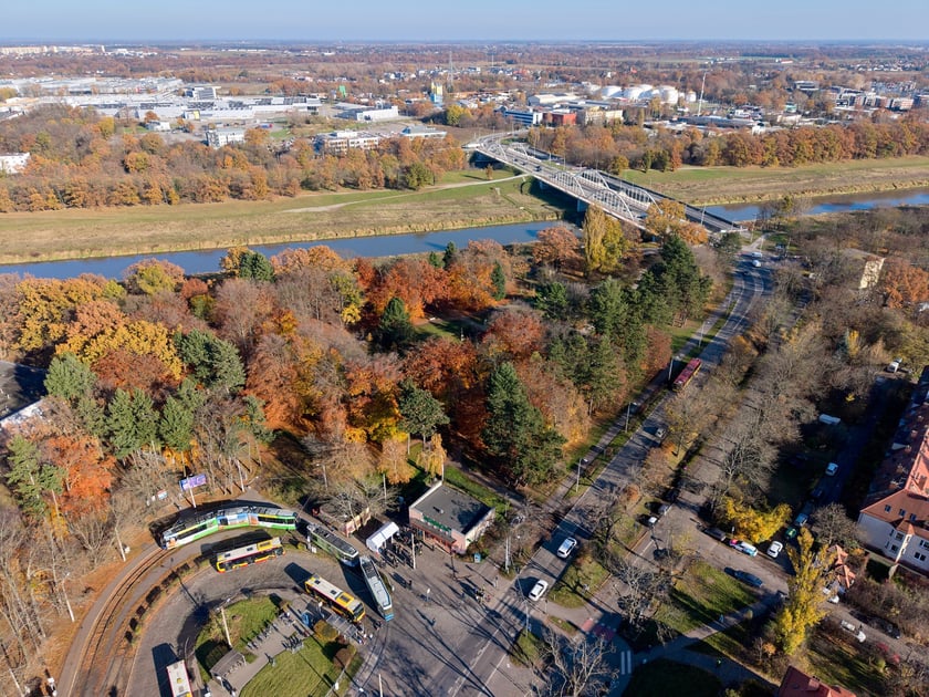 Widok na przyszłą trasę autobusowo-tramwajową na Swojczyce