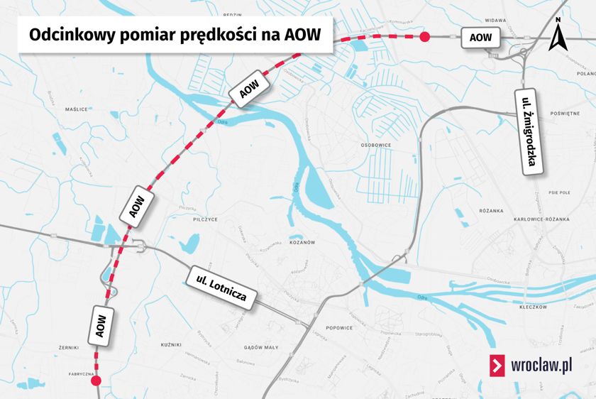 Powiększ obraz: OPP na AOW zaznaczony na mapie