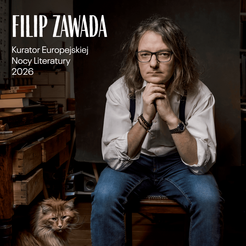 <p>Filip Zawada, kurator tegorocznej Europejskiej Nocy Literatury</p>
