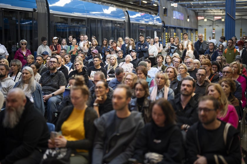 W zajezdni tramwajowej Borek Lech Dyblik czytał „Stację Europa Centralna” Jaroslava Rudiša