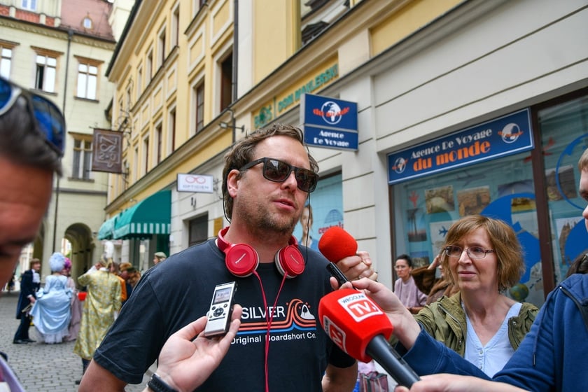 Zdjęcia do filmu ?Doppelgänger. Sobowtór? we Wrocławiu, Jan Holoubek