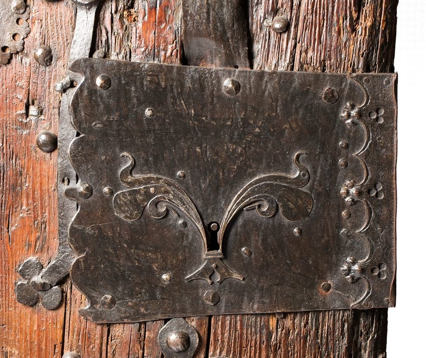 Drzwi z kościoła św. Elżbiety we Wrocławiu, detal, koniec XIV w.