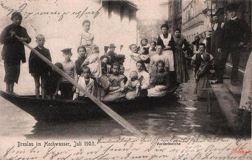Powódź w przedwojennym Wrocławiu. Lipiec 1903 roku