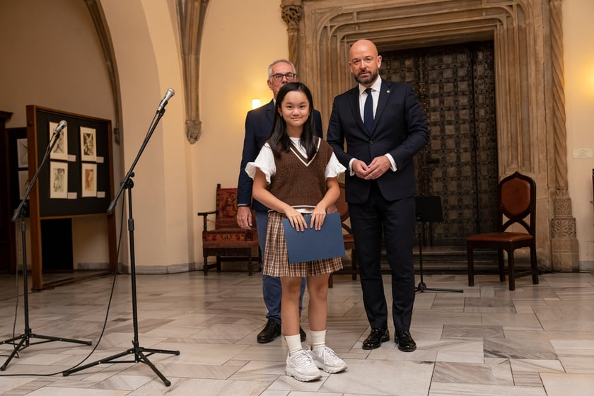 Uroczystość przyznania stypendiów artystycznych dla młodzieży, Sala Wielka Ratusza we Wrocławiu, 12.10.2022.