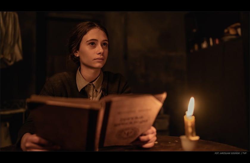 Na zdjęciu kadr z serialu "Erynie"