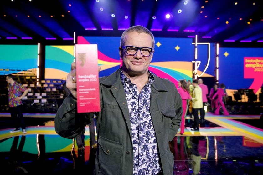 Gala Bestsellery Empiku 2022 w Warszawie. Marcin Meller