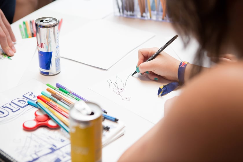 Uczestnicy Red Bull Doodle Art