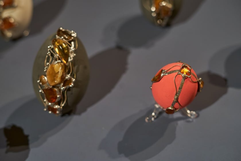 Na zdjęciu pisanki na wystawie w Muzeum Etnograficznym, Oddziale Muzeum Narodowego&nbsp;