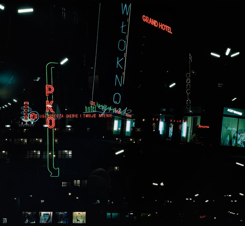 Wrocławskie neony, fotomontaż, lata 60. XX wieku