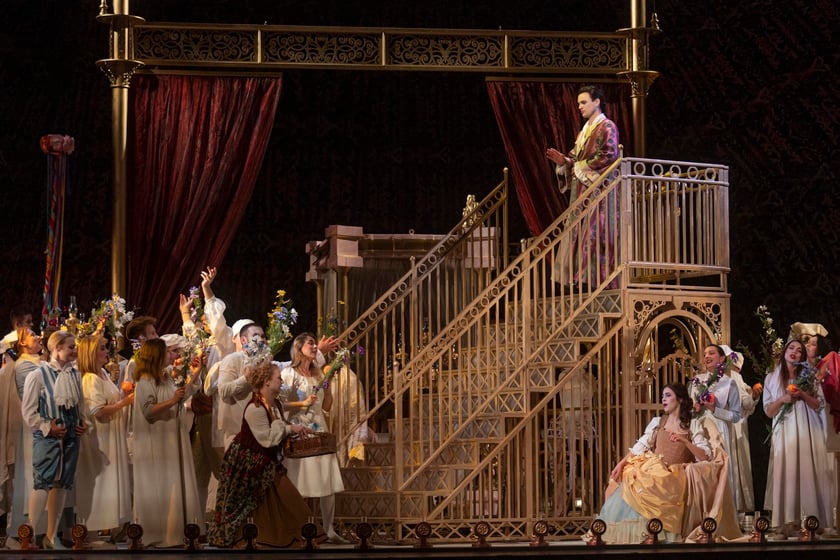 Opera Wrocławska, scena z opery &bdquo;Wesele Figara&rdquo;