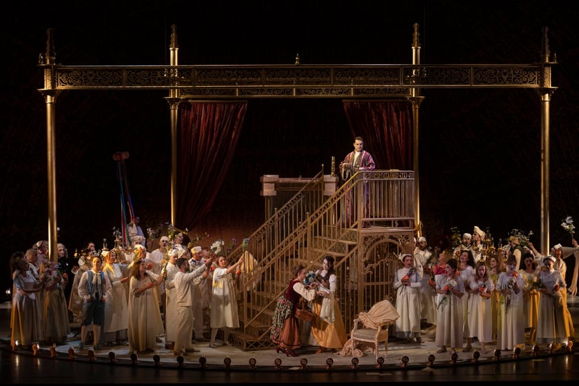 Opera Wrocławska, scena z opery &bdquo;Wesele Figara&rdquo;