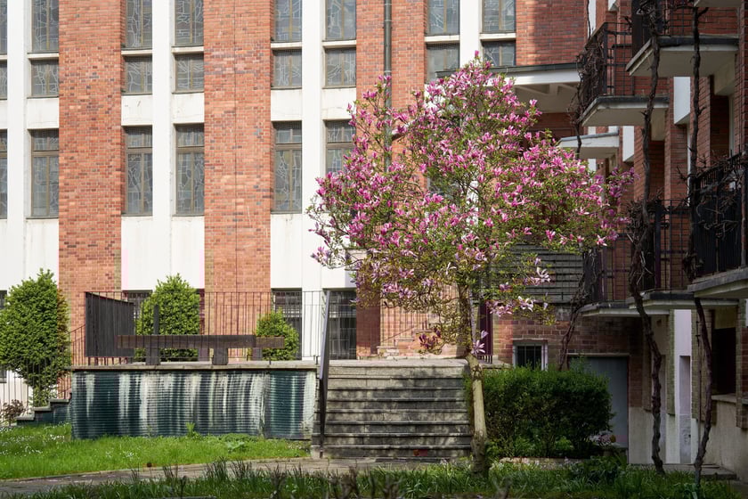 Dzisiejszy kompleks kościoła&nbsp;pw. św. Ignacego Loyoli wzniesiono w latach 1981-1990. Tr&oacute;jskrzydłowa i pięciokondygnacyjna budowla opr&oacute;cz dwupoziomowej świątyni mieści klasztor, mieszkania zakonnic, pomieszczenia parafii i dom spotkań.
Całej architekturze nadano jednolity charakter. Elewacja o kompozycji rytmicznej z wąskimi pionami okien oddzielonych od siebie ceglanymi pasami. Kompozycję uzupełnia motyw betonowych krzyży przecinających okna. Nad wejściem gł&oacute;wnym jest wieżyczka z krzyżem. Postmodernistyczne formy elewacji i wnętrza nawiązują do architektury gotyku (strzelistością i smukłością pas&oacute;w ceglanych) i renesansu (rytmicznym podziałem elewacji).