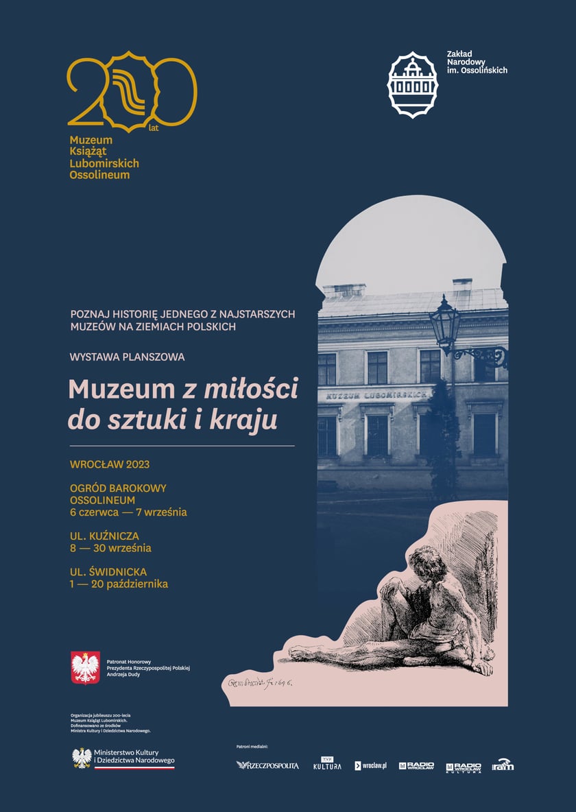 Plakat wystawy, kt&oacute;rą obejrzymy od 6 czerwca w ogrodzie Ossolineum