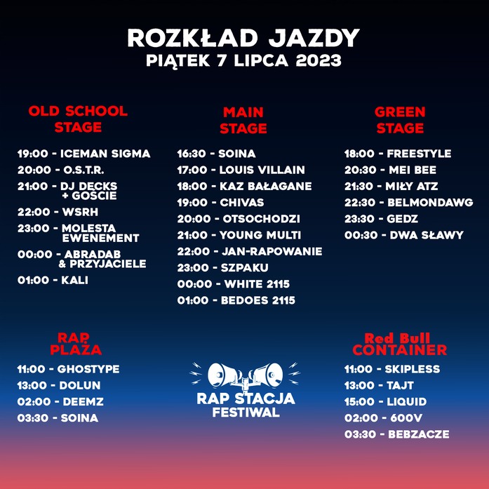 Rap Stacja 2023 w Sławie. Kto zagra? PIĄTEK