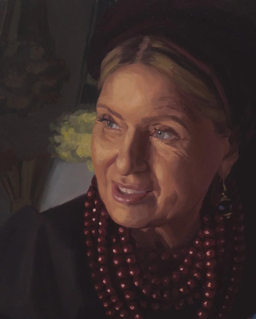 Kadr z filmu "Chłopi". Ewa Kasprzyk