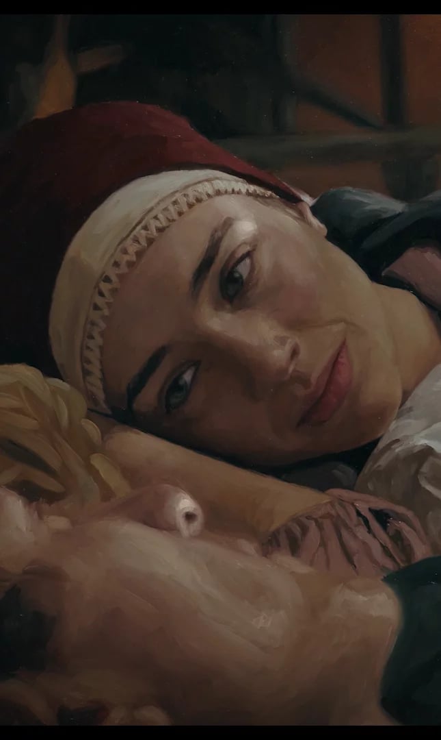 Kadr z filmu "Chłopi"
