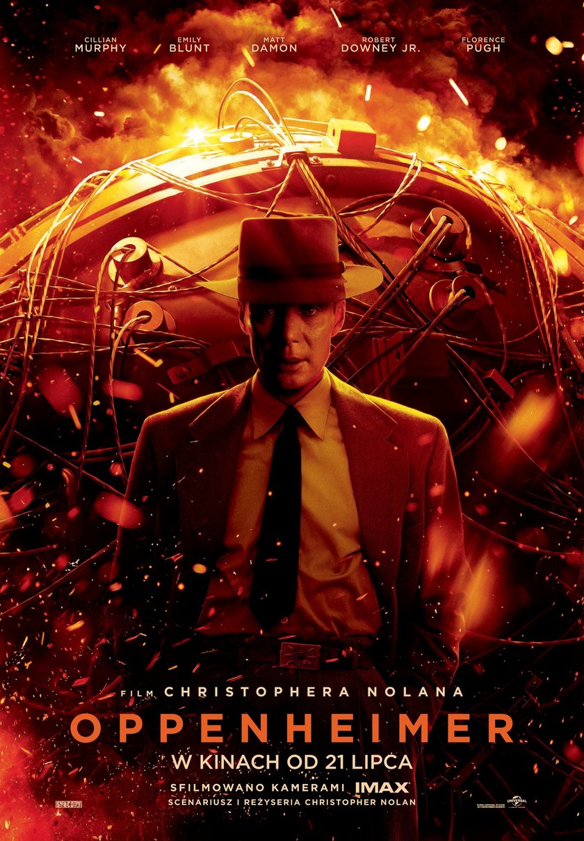 Plakat z filmu "Oppenheimer"