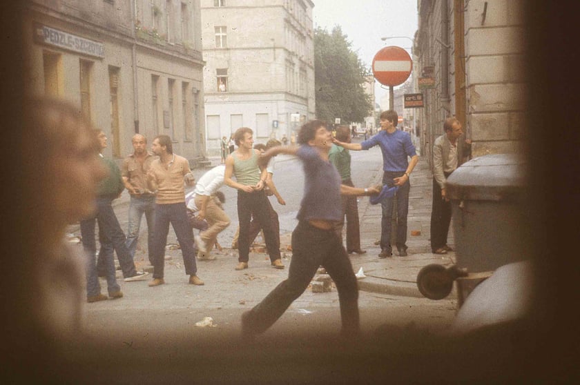 Manifestacje na ulicach Wrocławia w sierpniu 1982 roku