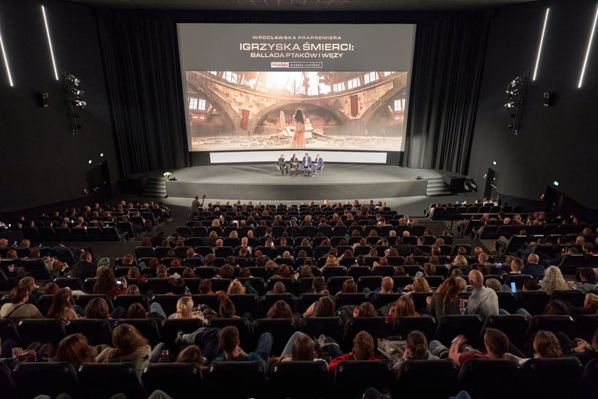 Prapremiera wrocławska filmu "Igrzyska śmierci: Ballada ptaków i węży", 13 listopada 2023, kino Nowe Horyzonty