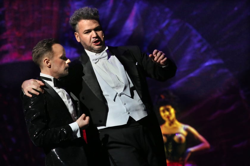 Artyści Opery Wrocławskiej i goście podczas gali &bdquo;Opera Italia&rdquo;
