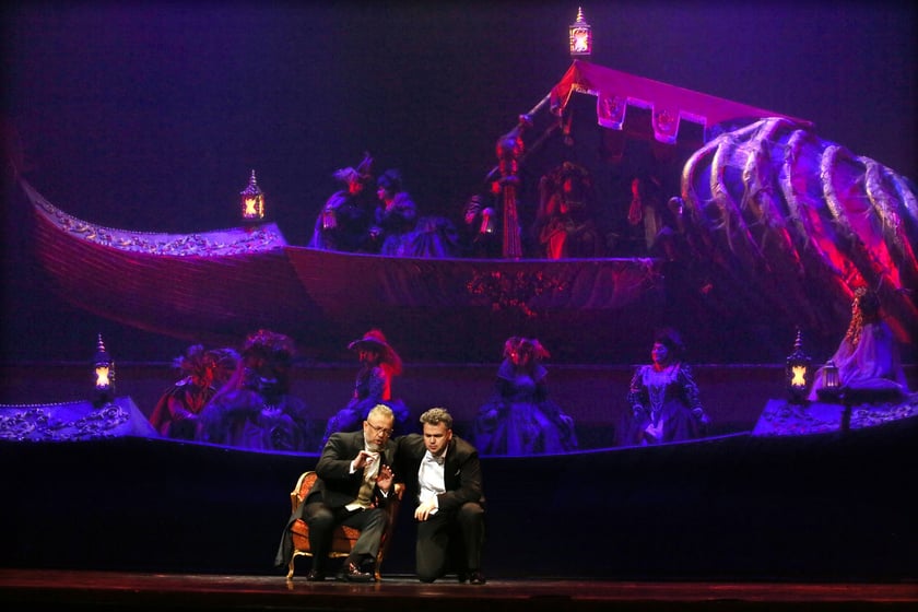 Artyści Opery Wrocławskiej i goście podczas gali &bdquo;Opera Italia&rdquo;