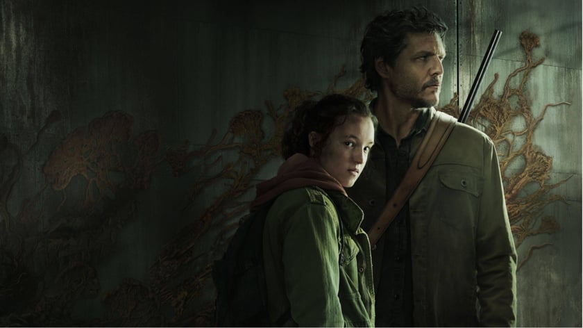 Bohaterowie serialu "The Last of Us" HBO Max (6. miejsce w naszym rankingu).&nbsp;Joel (w tej roli świetny Pedro Pascal, znany z "Narcos", "Gry o Tron" czy "The Mandalorian"), doświadczony ocalały przemytnik, zostaje zatrudniony do wyprowadzenia ze strefy kwarantanny 14-letniej Ellie (Bella Ramsay).