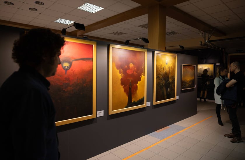 Zdjęcie z wystawy "Beksiński we Wrocławiu" - 2023 rok