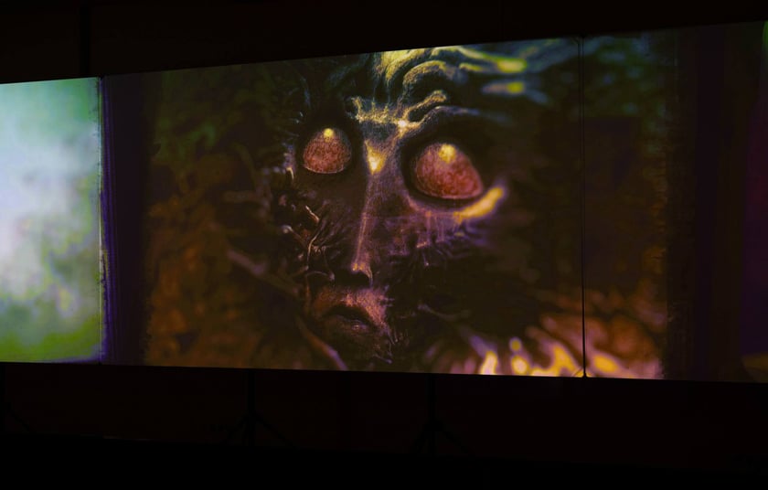 Zdjęcie z wystawy "Beksiński we Wrocławiu" - 2023 rok