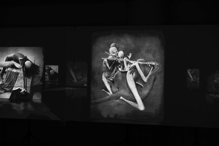 Zdjęcie z wystawy "Beksiński we Wrocławiu" - 2023 rok