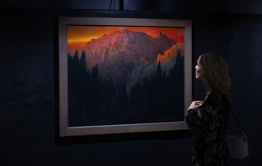 Zdjęcie z wystawy "Beksiński we Wrocławiu" - 2023 rok