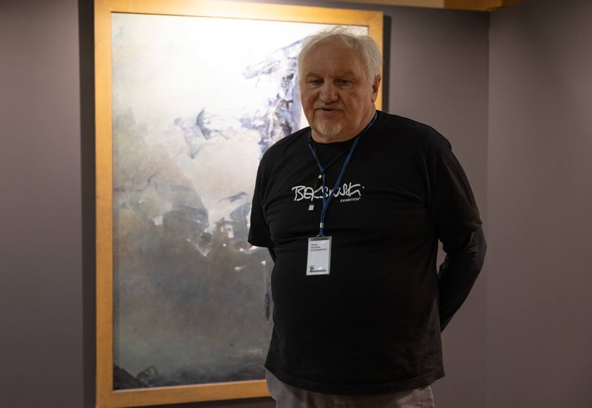 Zdjęcie z wystawy "Beksiński we Wrocławiu" - 2023 rok